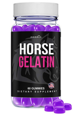 (1 Pack) Horse Gelatin Performance Gummies, Horse Gelatin Men's Health Gummies
