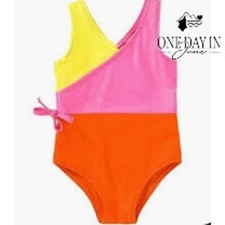 Youngertree Girl's Colorblock One Piece Swimsuit Size 5-6T