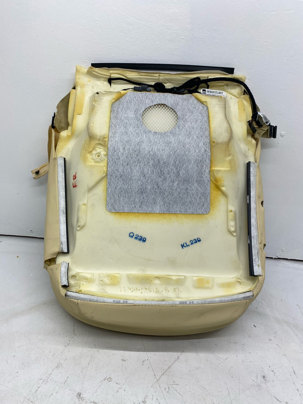 2010-2020 BENTLEY MULSANNE OEM FRONT RIGHT LOWER SEAT CUSHION W/ BLOWER MOTOR
