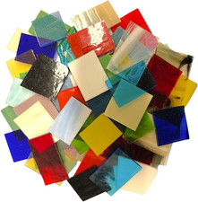 System 96 Variety Fusing Glass Scraps COE 96 Scraps by Binari Glass Studio New