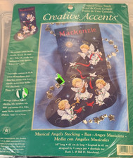 NEW Dimensions Creative Accents MUSICAL ANGELS Cross Stitch Stocking Kit 7960
