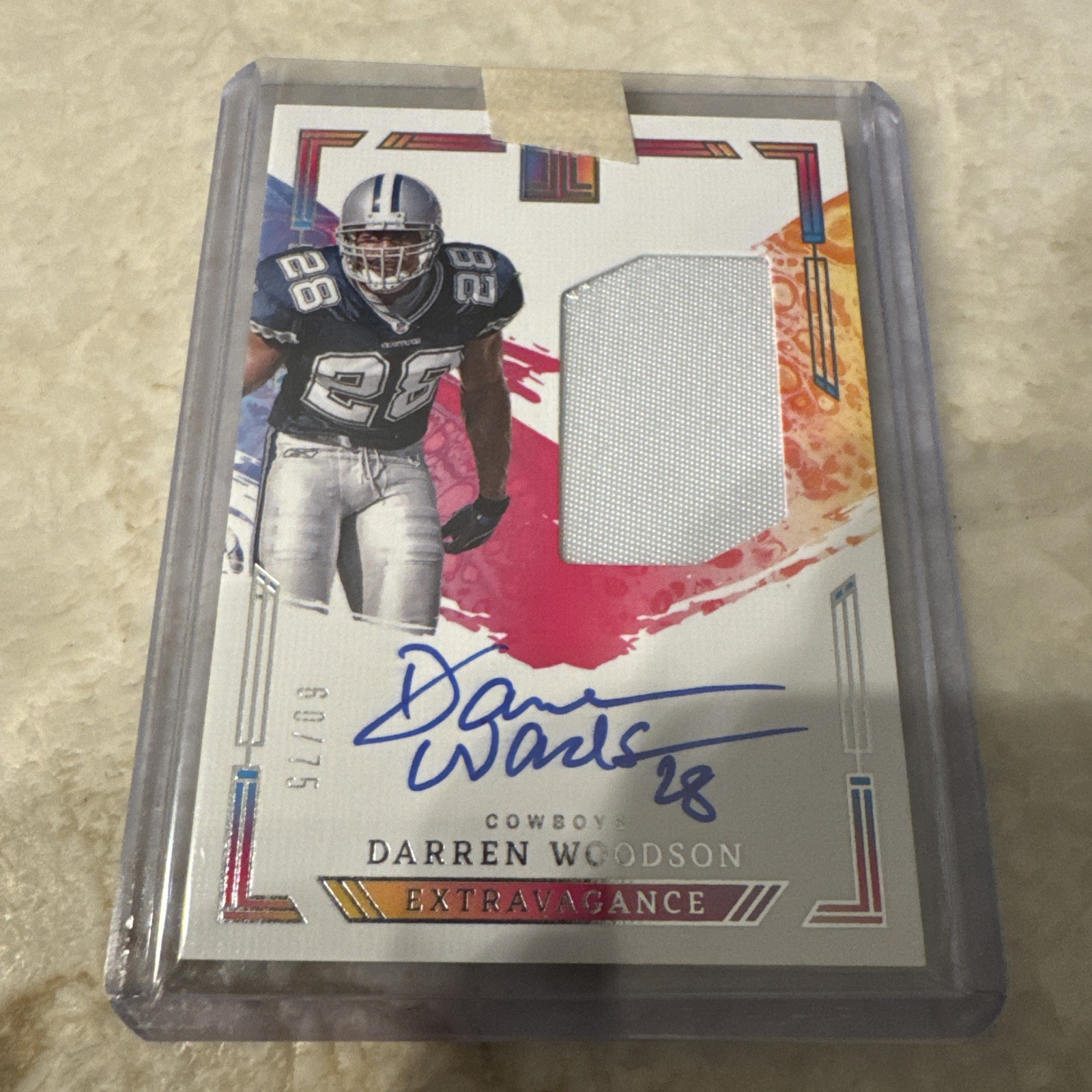 2024 Panini Impeccable - Extravagance Patch Autos Darren Woodson #EPA-DWN /75  view 2