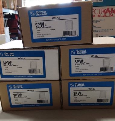 NEW SYSTEM SENSOR SPWL WALL SPEAKER WHITE
