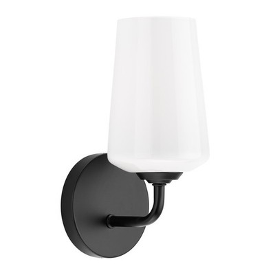 Progress Lighting Celino 1-Lt Wall Sconce, Black/White - P710149-031