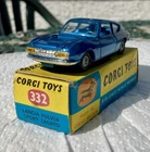 ALL ORIGINAL, VINTAGE CORGI 332: LANCIA FULVIA SPORT ZAGATO (1967) MINT + BOX