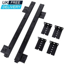 1 Pair Drawer Keyboard Shelf Runners Adjustable Under Desk Computer Slides Track