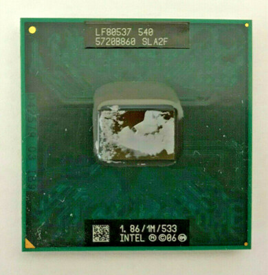 INTEL Celeron M 540 SLA2F Mobile - 1,86GHz / 1MB / 533MHz - Sockel P #813