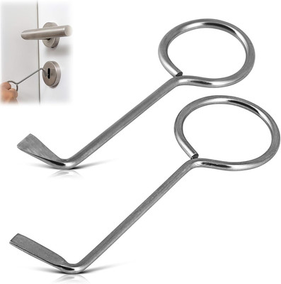 2 Stück Buntbartschlüssel,Dietrich,Buntbartschlüssel Universal,Zimmerschlüssel,D