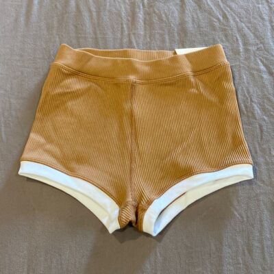 New Aerie Offline Super Shortie Tan Shorts Size Small