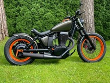 Produktbild - Bobber Stahlfender 150x650 mm breiter rund 1,5 mm für Suzuki LS650 Chopper