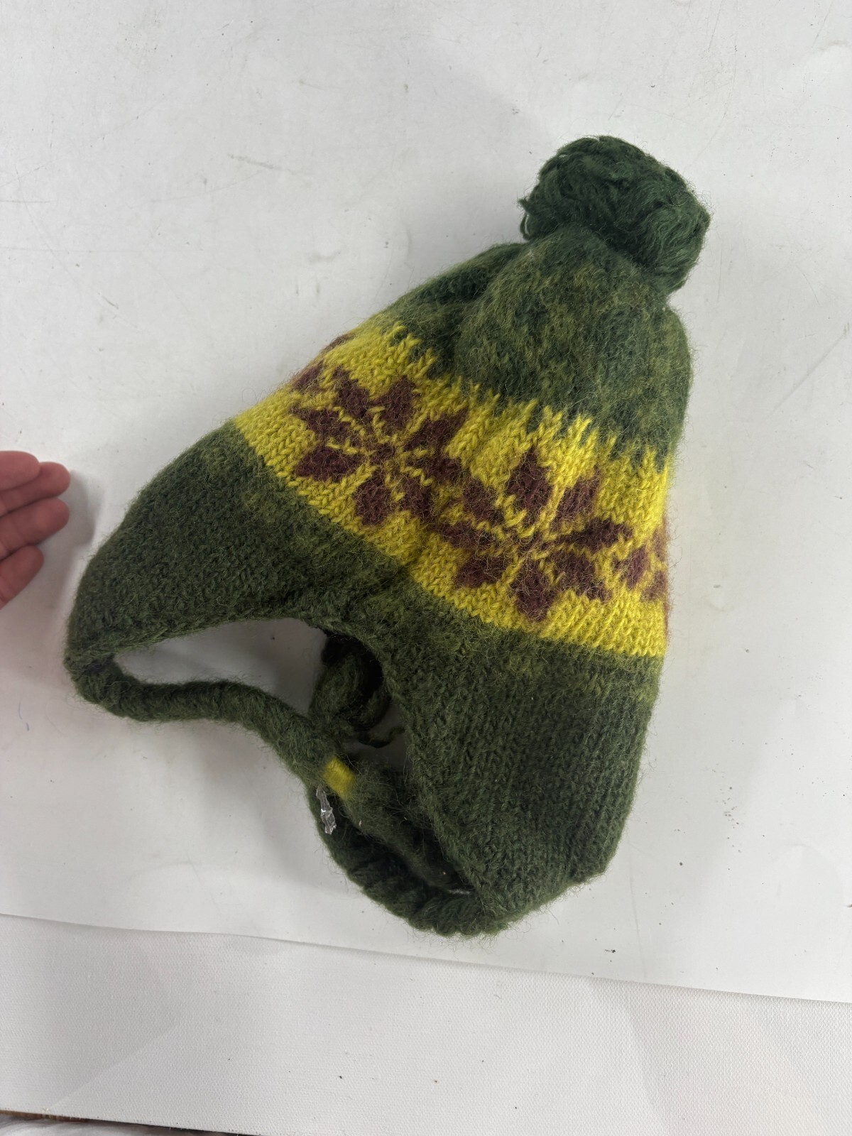 ARC'TERYX Arcteryx Beanie Lana Verde Giallo Nappe Spedizione Gratuita