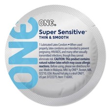 ONE Super Sensitive Lubricated Latex Bulk Condoms - Choose Amount