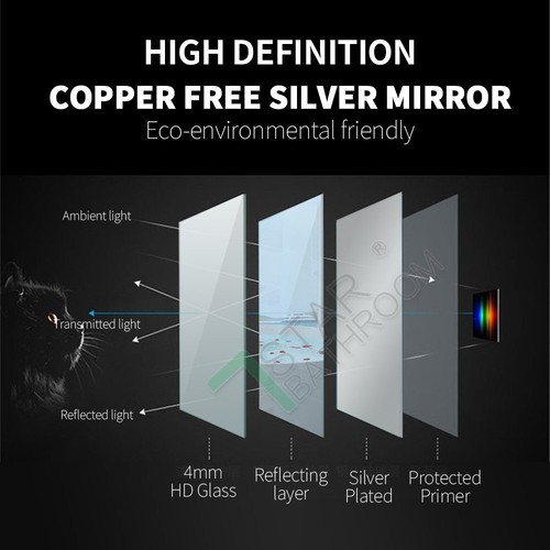 750-1200mm Touch Sensor LED Lighted Backlit Wall Mounted Makeup Anti-fog Mirror - Picture 7 of 15