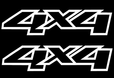 2x 4x4 Offroad Allrad  Aufkleber Pick Up Tuning Geländewagen US Rad Geländ3