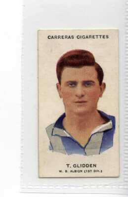 (Jh1875) CARRERAS,FOOTBALLERS,T GLIDDEN,WEST BROMWICH ALBION,1934,#75