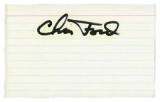 Carte 3X5 signée à la main Chris Ford "Detroit Pistons" certificat d'authenticité