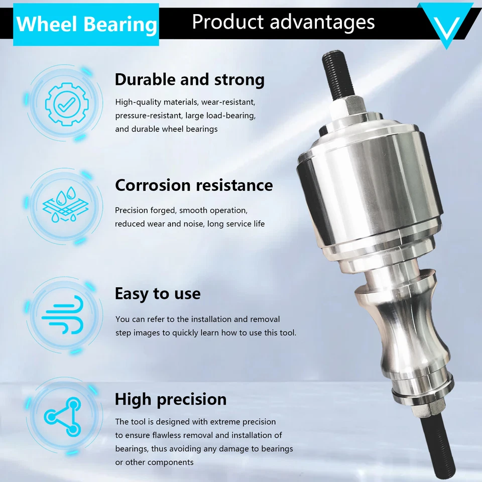 Wheel Bearing Removal Tool for Can-Am Renegade 500 570 800 850 1000 2008-2016 Foto 2 de 4