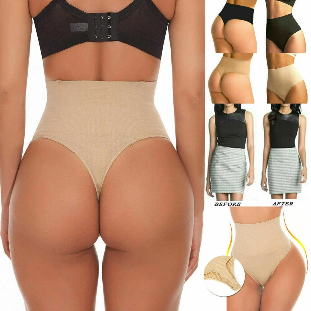 Femme Ventre Plat Sculptant String Taille Haute Slim Sous Corps Facile R .