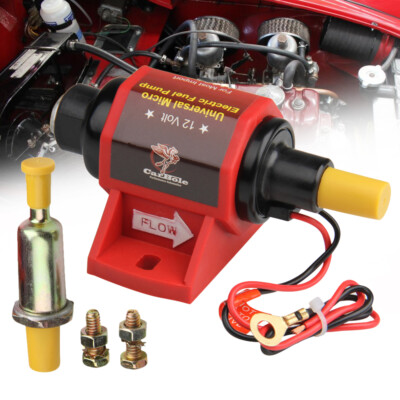 Low Pressure 2-3.5PSI Micro Electric Fuel Pump 42S Polymer Gasoline Universal