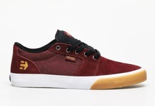 ETNIES Men's BARGE LS Shoes - Burgundy/Tan/White - Size 7.5 - NIB 