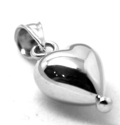 Kaedesigns Genuine New 9ct 9kt Small Bubble White Gold Heart Pendant *Free post
