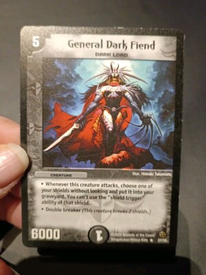 Duel Masters TCG General dark fiend DM-02 Card - rare Englisch Excellent