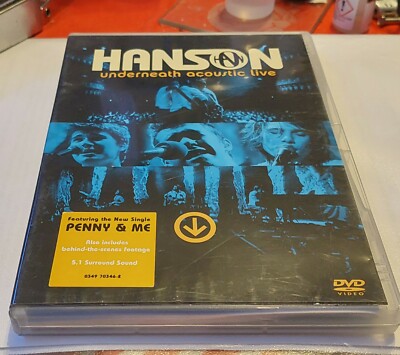 DVD - Hanson - Underneath Acoustic Live -2004-leichte Spuren- sehr guter Zustand
