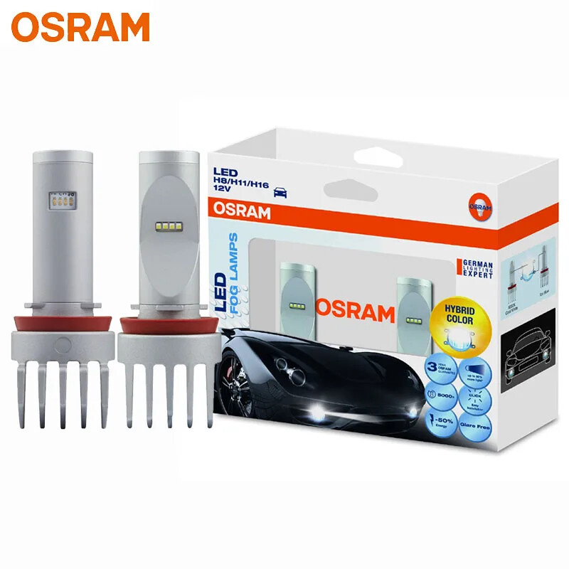 OSRAM LED Fog Lamps H8 H11 H16 65219CW 12V 10W 6000K LEDriving Kit