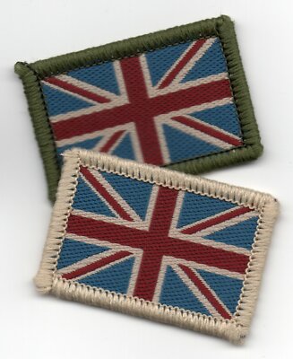 Union Jack UK British Flag Badge Patch Military 4 x 2.7cm Sew On or ...
