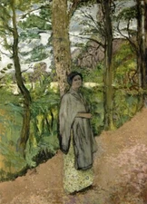 Édouard Vuillard Signed Oil Painting on Canvas 16x24 in Post-Impressionism ..