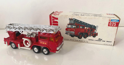 TOMY Tomica DANDY 1/82 Hino Aerial Ladder Fire Truck  #25 BOX