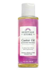 Heritage Store Castor Oil 4 fl oz