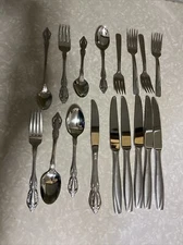 Mix LOT 17 Stainless by Oneida Forks Spoons Knives