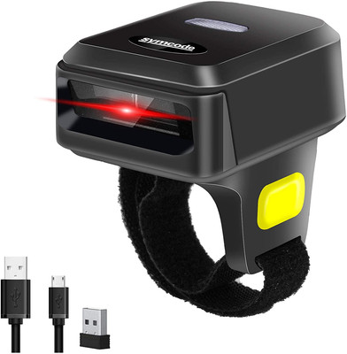 Bluetooth Ring 1D 2D QR Barcode Scanner,Wearable Wireless Finger Mini Bar Code R