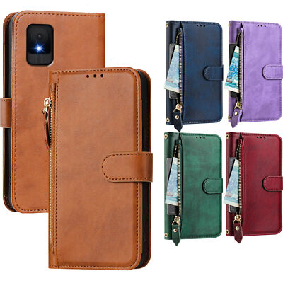 Zipper Leather Wallet Phone Case For Ulefone Blackview A53 Wave Umidigi G100 BLU