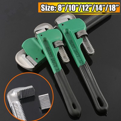 8 - 18'' Heavy Duty Pipe Wrench Adjustable Stilson Plumbers Monkey Spanner Plier
