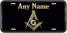 Masonic Mason Any Name Personalized Novelty Car License Plate Masonic Mason Any Name Personalized Novelty Car License Plate