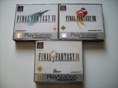 Final Fantasy VII + VIII + IX FF 7 + 8 + 9 Platinum PS1 Playstation 1 *