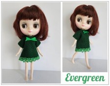 SaLe MIDDIE BLYTHE Custom Doll Clothes HANDMADE green DRESS Fashion NO DOLL d4e