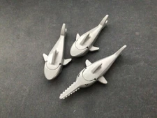Lego Lot Of 3 Sharks Sea Animal Figures (2 Sharks and 1 Sawtooth)