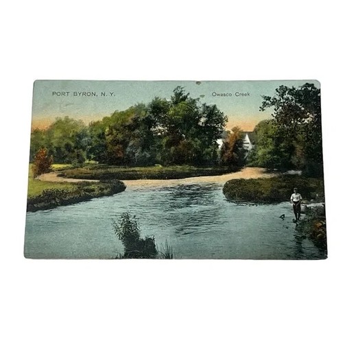 AK Owasco Creek Port Byron New York um 1909 Vintage A534 - Bild 1 von 2