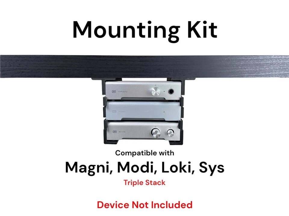 IRON PRINTS Desk Mount Kit for Schiit Magni, Modi, Loki Mini, Sys, Triple Under Desk Mount