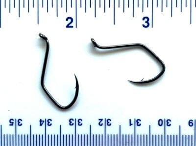 100 Matzuo 141010 Black Sickle Octopus Fish Fishing Hooks size 1 - 100 hooks
