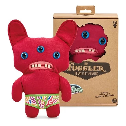 Muñeco de peluche genuino Fuggler feo monstruo viejo diente brilla en la oscuridad - Imagen 10 de 34