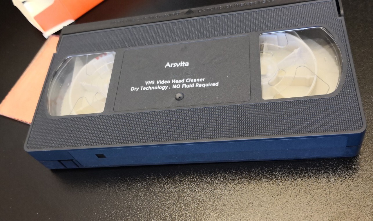 Arsvita VHS Video Head Cleaner For VHS/VCR Players (No Fluid Required