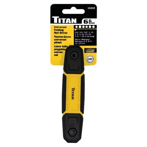 Titan 15219 6 Pc Folding Spline Drive Nut Setter Driver 3/16" - 7/16" 5-12mm - Image 2 of 2