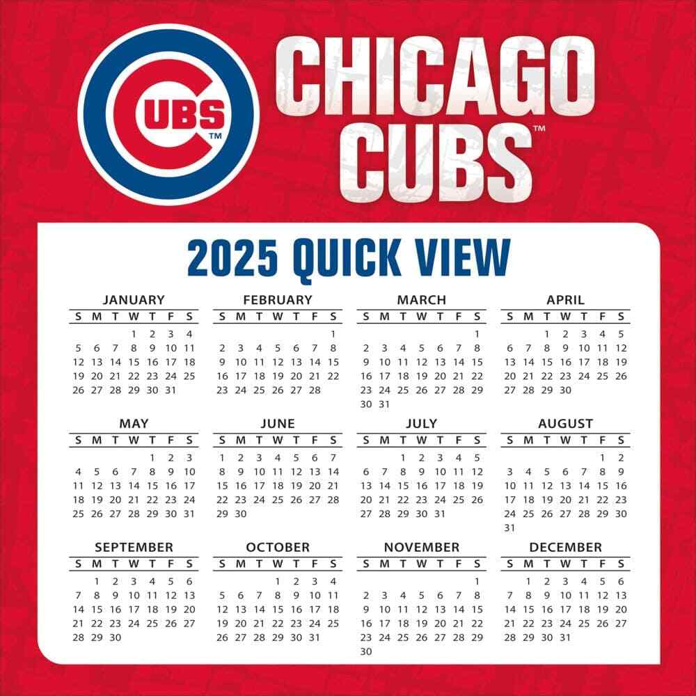 turner-licensing-mlb-chicago-cubs-2025-desk-calendar-ebay