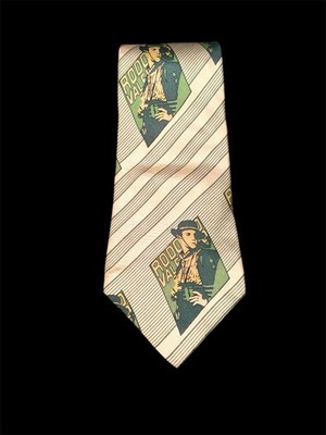 VTG GINO POMPEII RODEO VALLEY CIWBOY YOKE ROCKABILLY SILK TIE