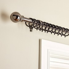 Argos Home Black Extendable Curtain Pole - 110cm - 300cm