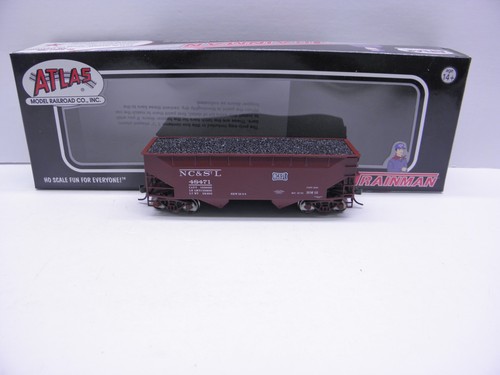 ATLAS TRAINMAN 2 BAY OFFSET HOPPER -NASHVILLE CHATTANOOGA ST LOUIS #48471 -HO B | Zustand: New